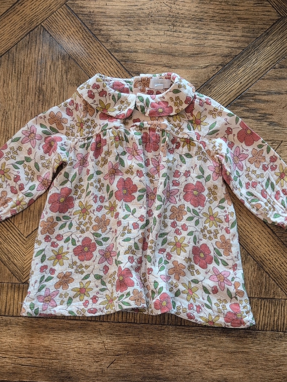 Angel Dear Floral Peter Pan Collar Dress